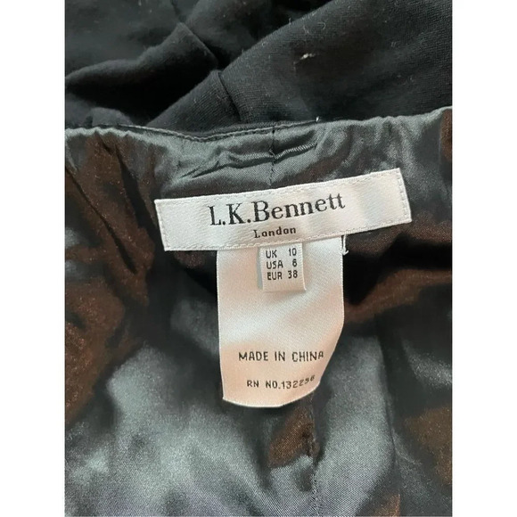 l.k.bennett london black structured workdress - Picture 8 of 13
